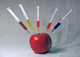 Dieta dietética, xunto con inxeccións de insulina o tratamento principal da diabetes tipo 1